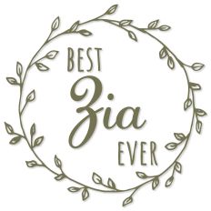 Best Zia Ever Mother's Day Wreath Design
