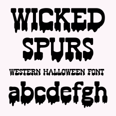 BFC Wicked Spurs Western Halloween Serif Font