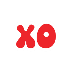 XO Bubble Letters