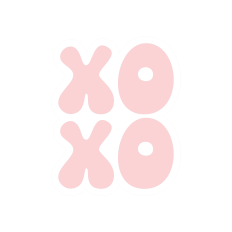 XOXO Bubble Letters