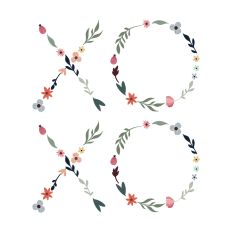 XOXO Floral Art