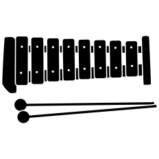 Xylophone Silhouette