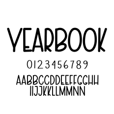 Yearbook Font