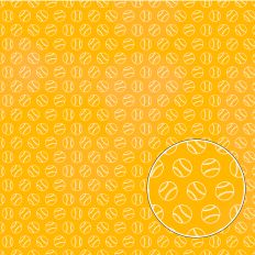 Yellow Baseball Background Pattern