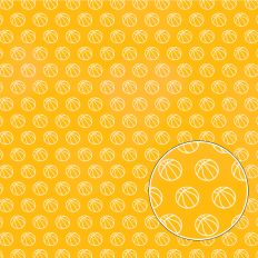 Yellow Basketball Background Pattern