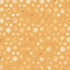 Yellow and Gold Foiled Snowflake Background