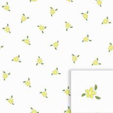 Springtime Yellow Ditsy Floral Seamless background pattern