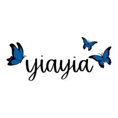 Yiayia with Butterflies