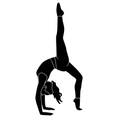 Yoga Girl Pose Silhouette