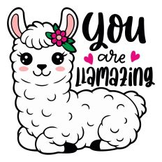 You Are Llamazing SVG Quote