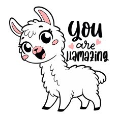 You Are Llamazing SVG Quote