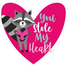 You Stole My Heart Title Raccoon - Print and Cut