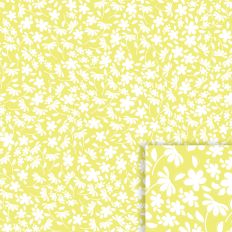 Springtime Yellow Floral Silhouette Seamless Printable background