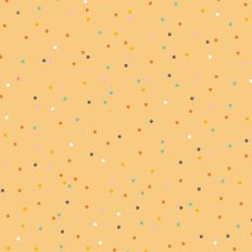 Yellow Dots Halloween Background Pattern