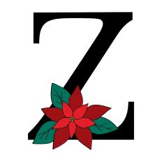 Z Poinsettia Monogram