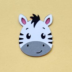 Zebra Face For Cardstock