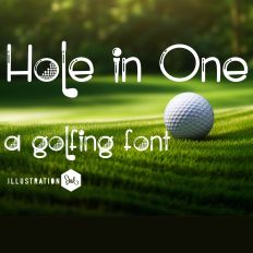 ZP Hole in One Font Bundle