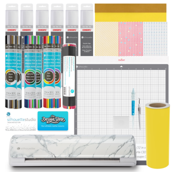 Silhouette Cameo 5-Bianco Carrara-Starter Bundle 