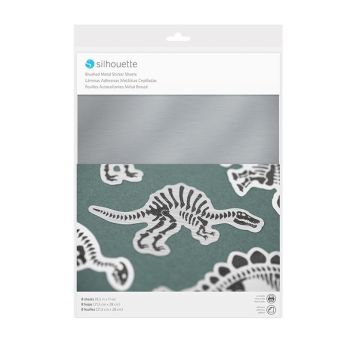 Sticker Sheets - Brushed Metallic Silver