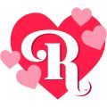 Heart Letter R|D-1244440|Regular Cut