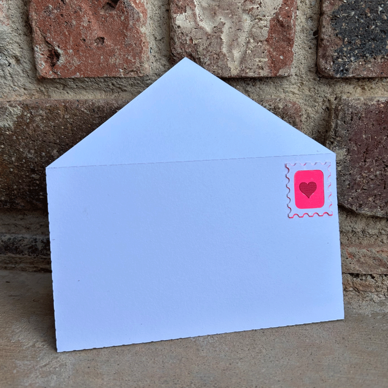 Foldable Envelope with Heart Stamp