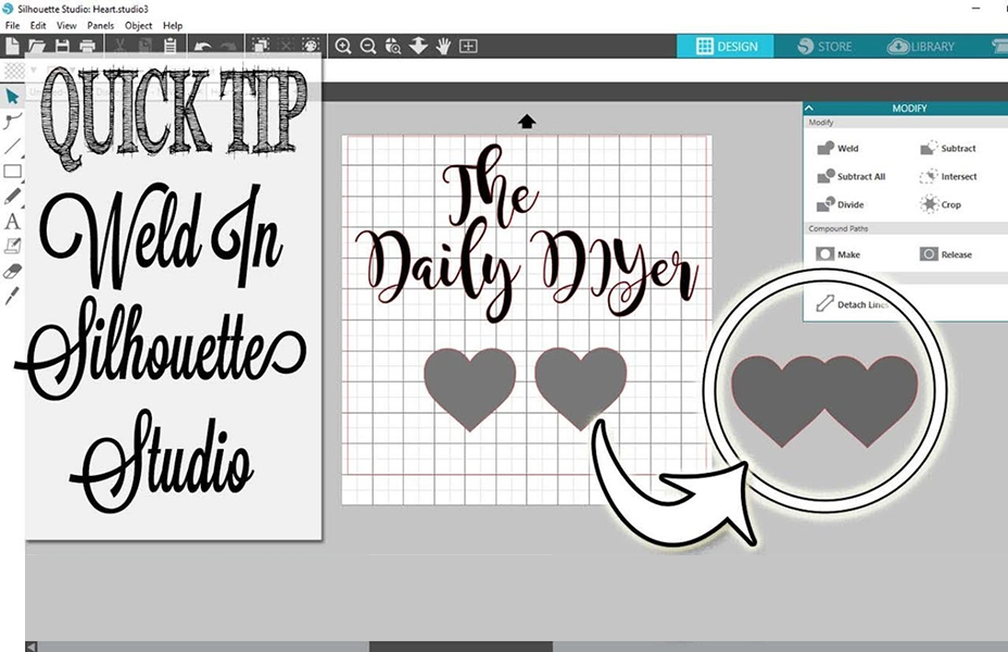 Step-by-step guide to welding fonts in Silhouette Studio for clean vinyl cuts
